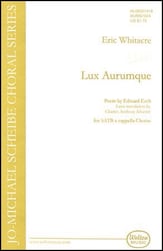 Lux Aurumque SATB choral sheet music cover